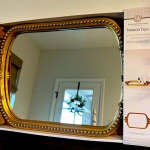 Huntington Home Vintage-Inspired Gilt Mirror Tray